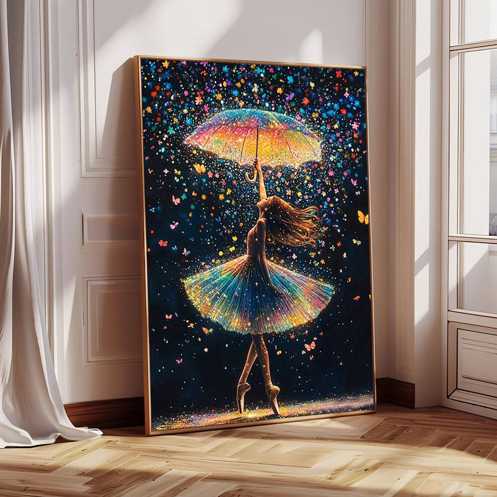 Art Craft Umbrella - EverShine 5DเพชรภาพวาดสุนัขแมวDIYโมเสคเต็มรูปแบบเจาะรอบเย็บปักถักร้อยสัตว์Rhinestoneภาพบ้านLeisureของขวัญ
