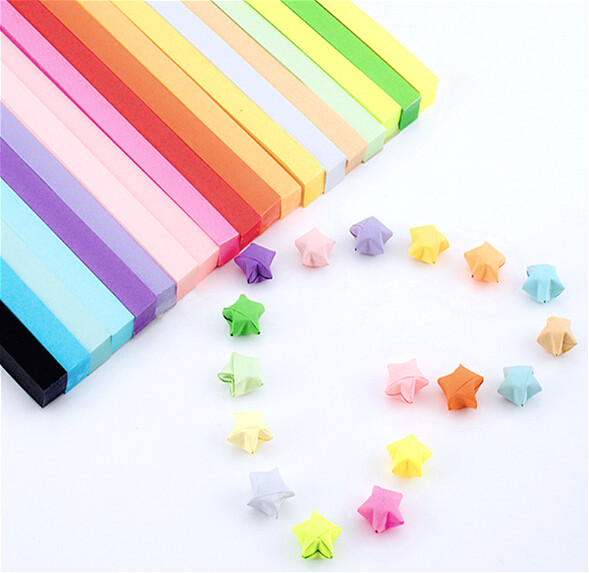 Quilling Paper Strips - 80 ชิ้นแถบกระดาษบ้าน Origami Quilling งานแต่งงานตกแต่ง Handcraft