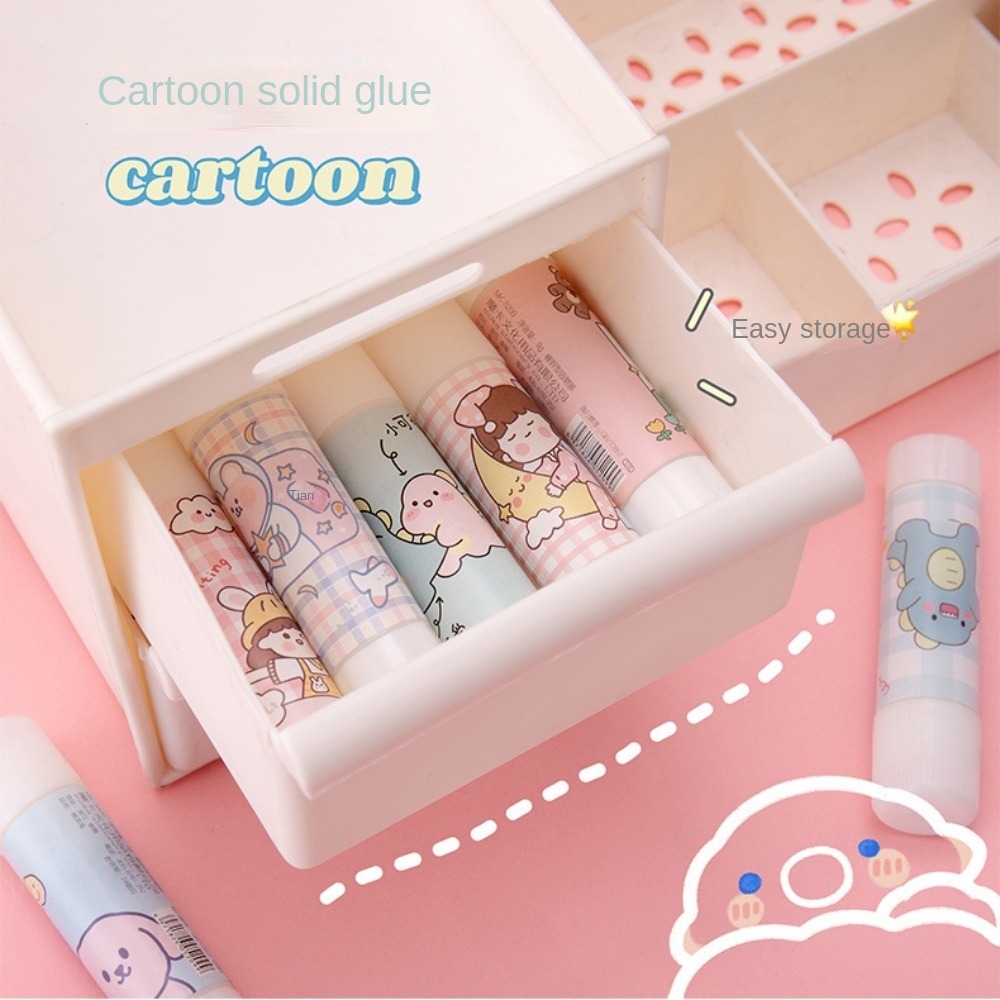 Art Craft 4 Years Old - PVA แท่งกาวแข็งลายการ์ตูนสำหรับเด็กอุปกรณ์งานประดิษฐ์ศิลปะแบบแท่งกาวสำหรับสำนักงาน
