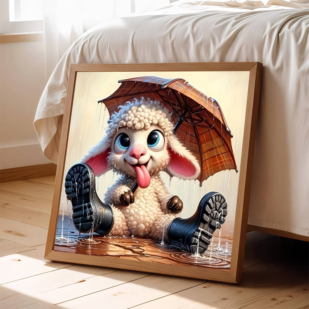 Art Craft Umbrella - EverShine 5DเพชรภาพวาดสุนัขแมวDIYโมเสคเต็มรูปแบบเจาะรอบเย็บปักถักร้อยสัตว์Rhinestoneภาพบ้านLeisureของขวัญ