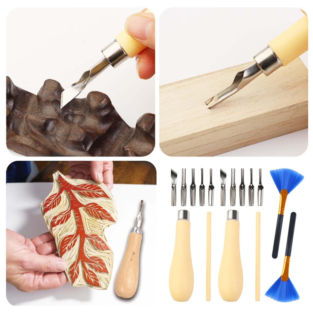 แฮปปี้ทู.1 ชุดเครื่องมือไลโนคั - Linocut Carving Tool บทวิจารณ์และราคา