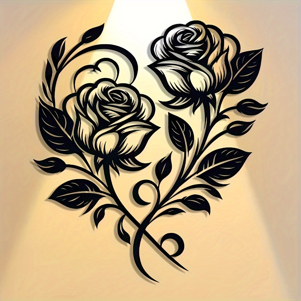 ป้ายโลหะรูปหัวใจกุหลาบสวยงามสไ - Art Craft Cafe บทวิจารณ์และราคา