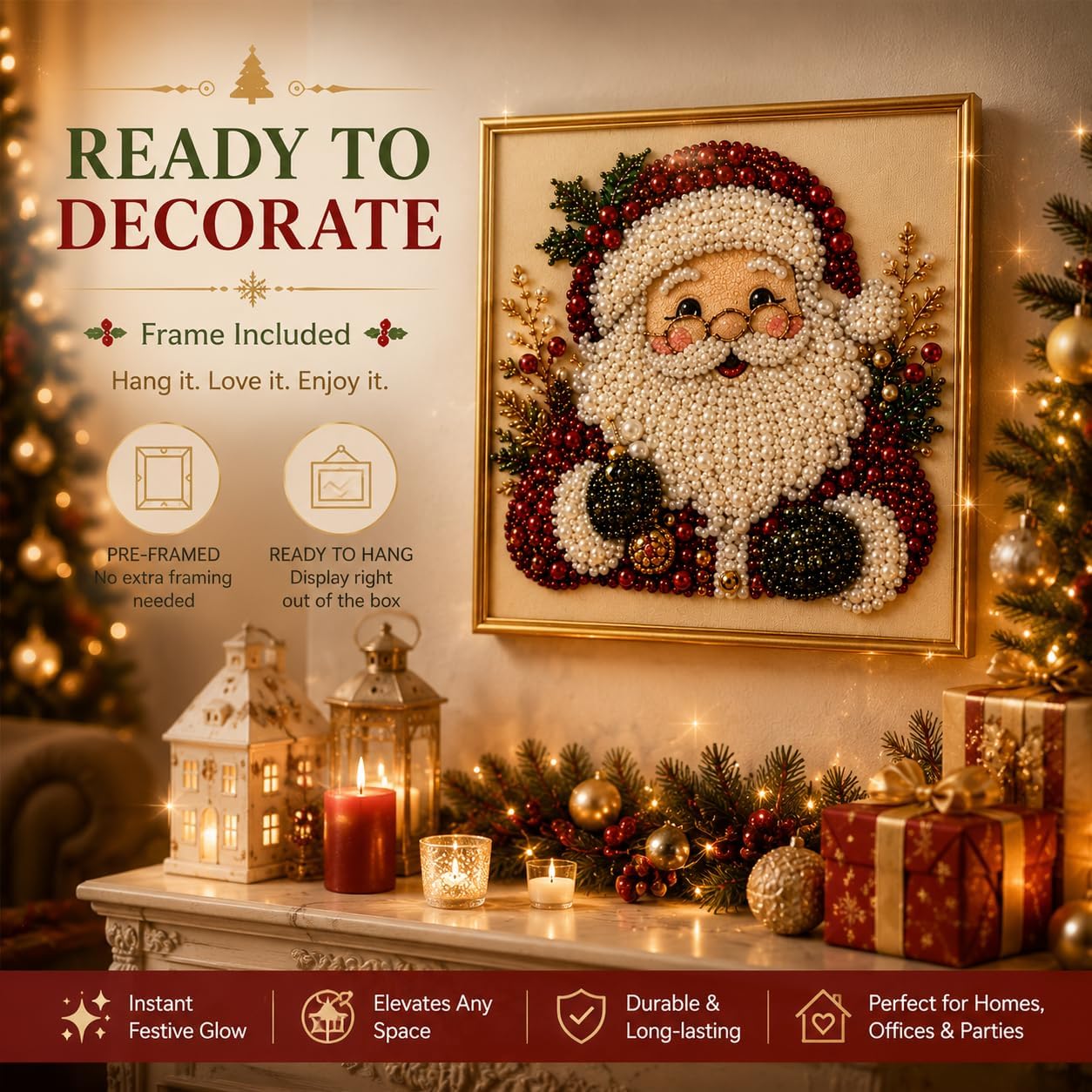 ชุดงานศิลปะภาพวาดเพชรไข่มุก DI - Art Craft For Adults บทวิจารณ์และราคา
