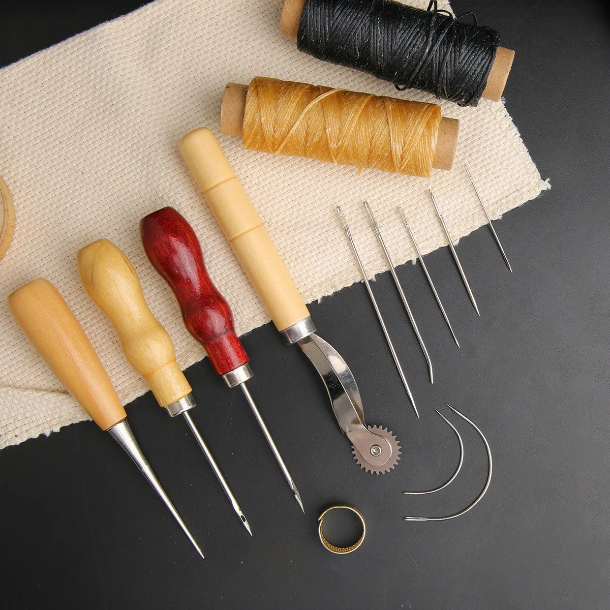 14PCS หนังหัตถกรรมชุดเย็บผ้าด้ - Leather Tooling Kit บทวิจารณ์และราคา