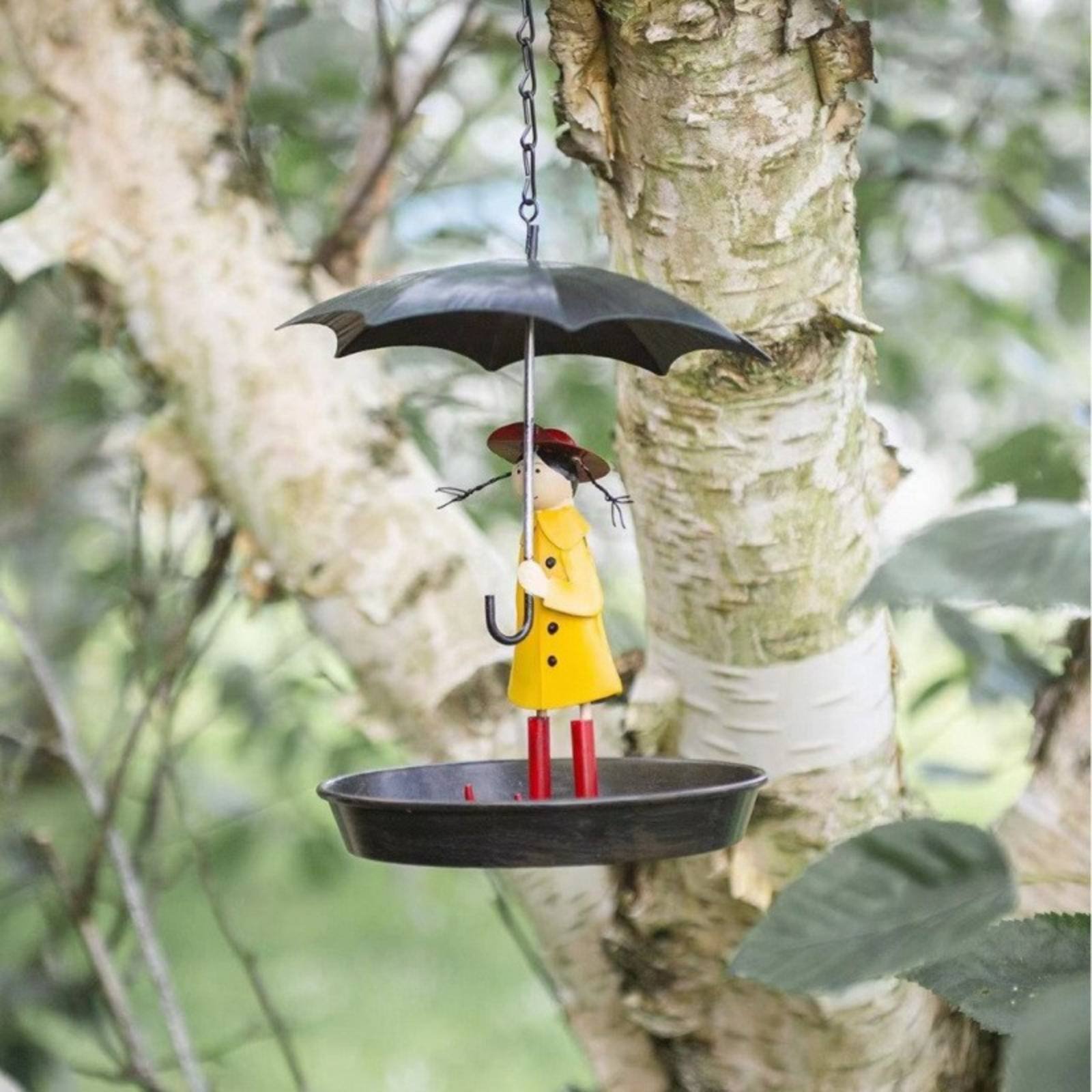 รูปปั้นเด็กหญิงถือร่มให้อาหารน - Art Craft Umbrella บทวิจารณ์และราคา