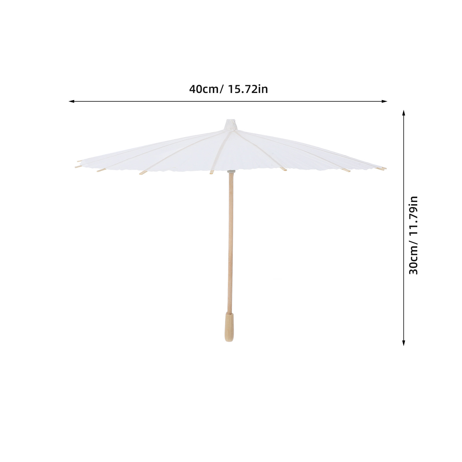 ร่มกระดาษสีขาวสำหรับงานศิลปะ D - Art Craft Umbrella บทวิจารณ์และราคา