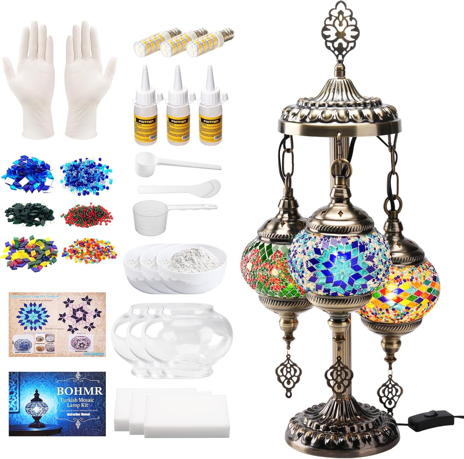 ชุดทำโคมไฟโมเสคแบบตุรกี 3 ทรงก - Art Craft For Adults บทวิจารณ์และราคา