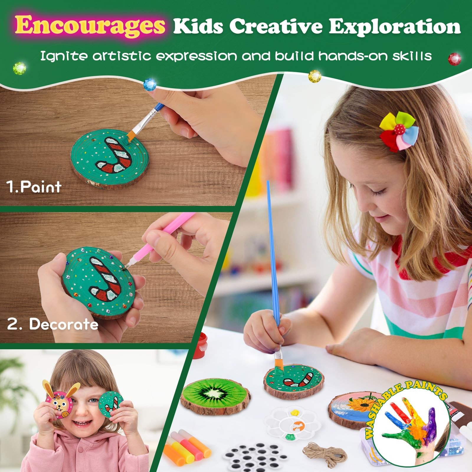ชุดระบายสีไม้เรืองแสงในที่มืดส - Art Craft Kits For Kids บทวิจารณ์และราคา