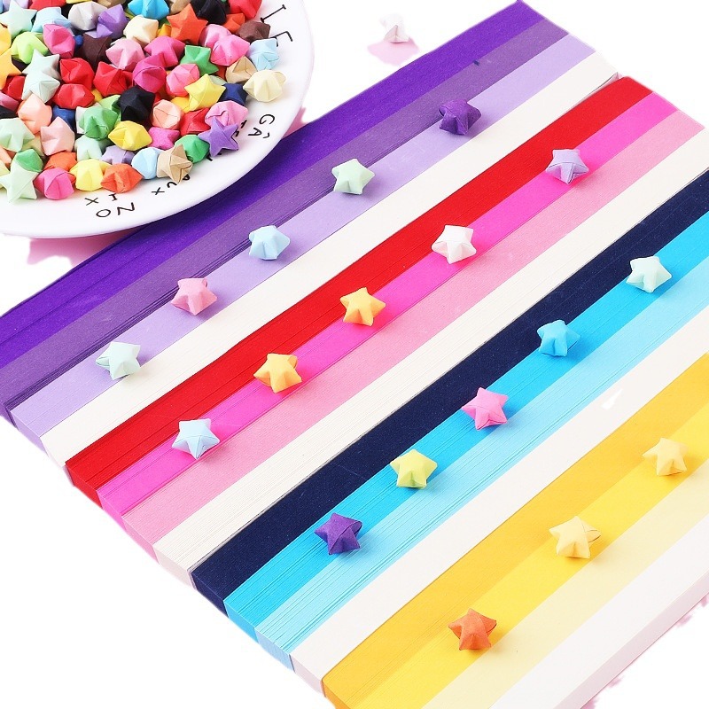 540 แผ่น Star Origami กระดาษ A - Quilling Paper Strips บทวิจารณ์และราคา