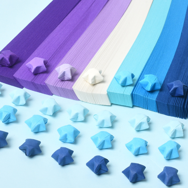 540 แผ่น Star Origami กระดาษ A - Quilling Paper Strips บทวิจารณ์และราคา