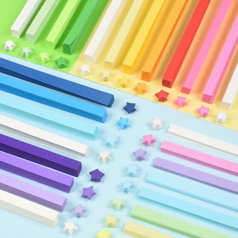 540 แผ่น Star Origami กระดาษ A - Quilling Paper Strips บทวิจารณ์และราคา