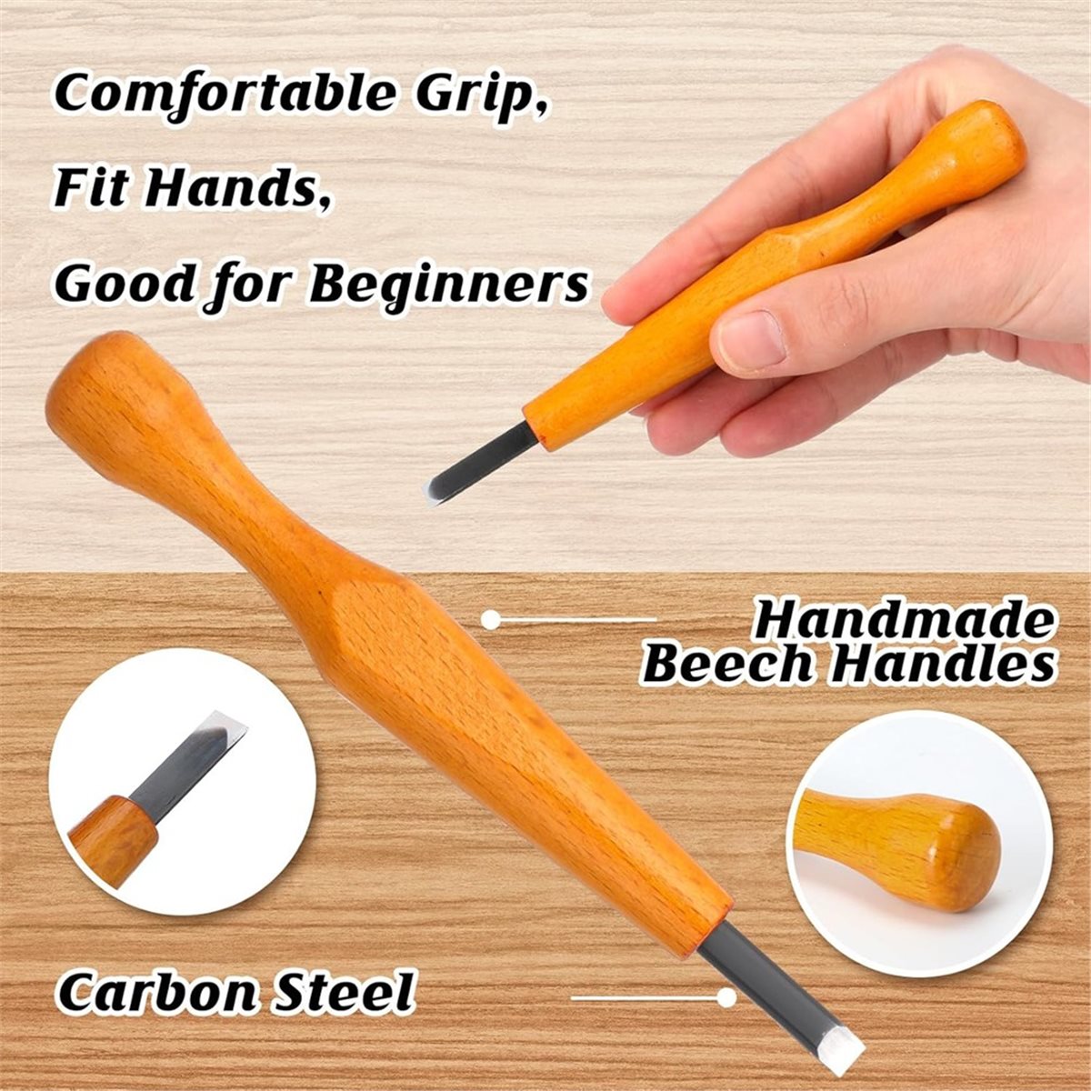 ชุดเครื่องมือแกะสลัก 5 ชิ้นสำห - Linocut Carving Tool บทวิจารณ์และราคา