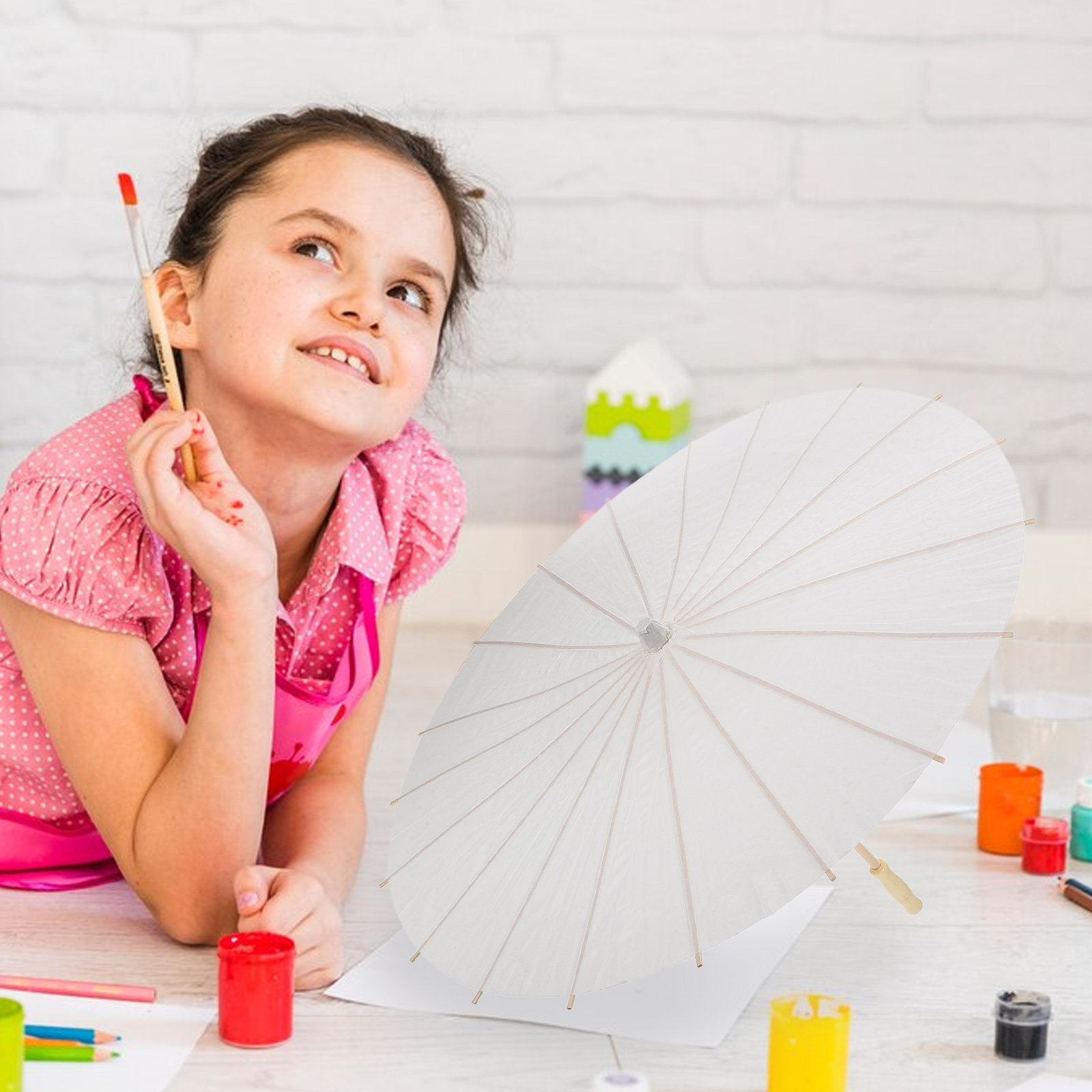 ร่มกระดาษ DIY สำหรับเด็ก งานศิ - Art Craft Umbrella บทวิจารณ์และราคา