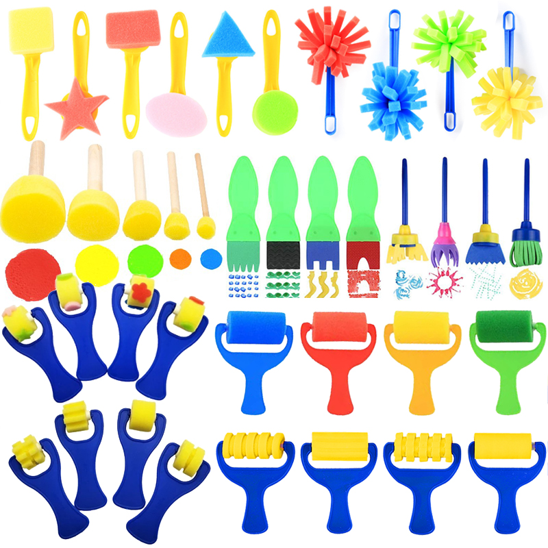 เด็กวาดฟองน้ําของเล่นศิลปะหัตถ - Art Craft 4 Years Old บทวิจารณ์และราคา
