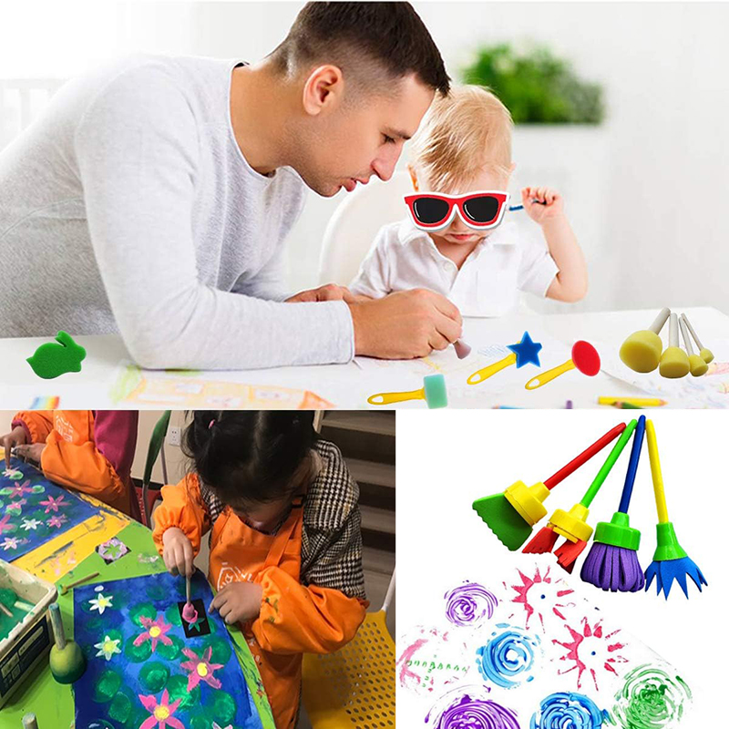 เด็กวาดฟองน้ําของเล่นศิลปะหัตถ - Art Craft 4 Years Old บทวิจารณ์และราคา