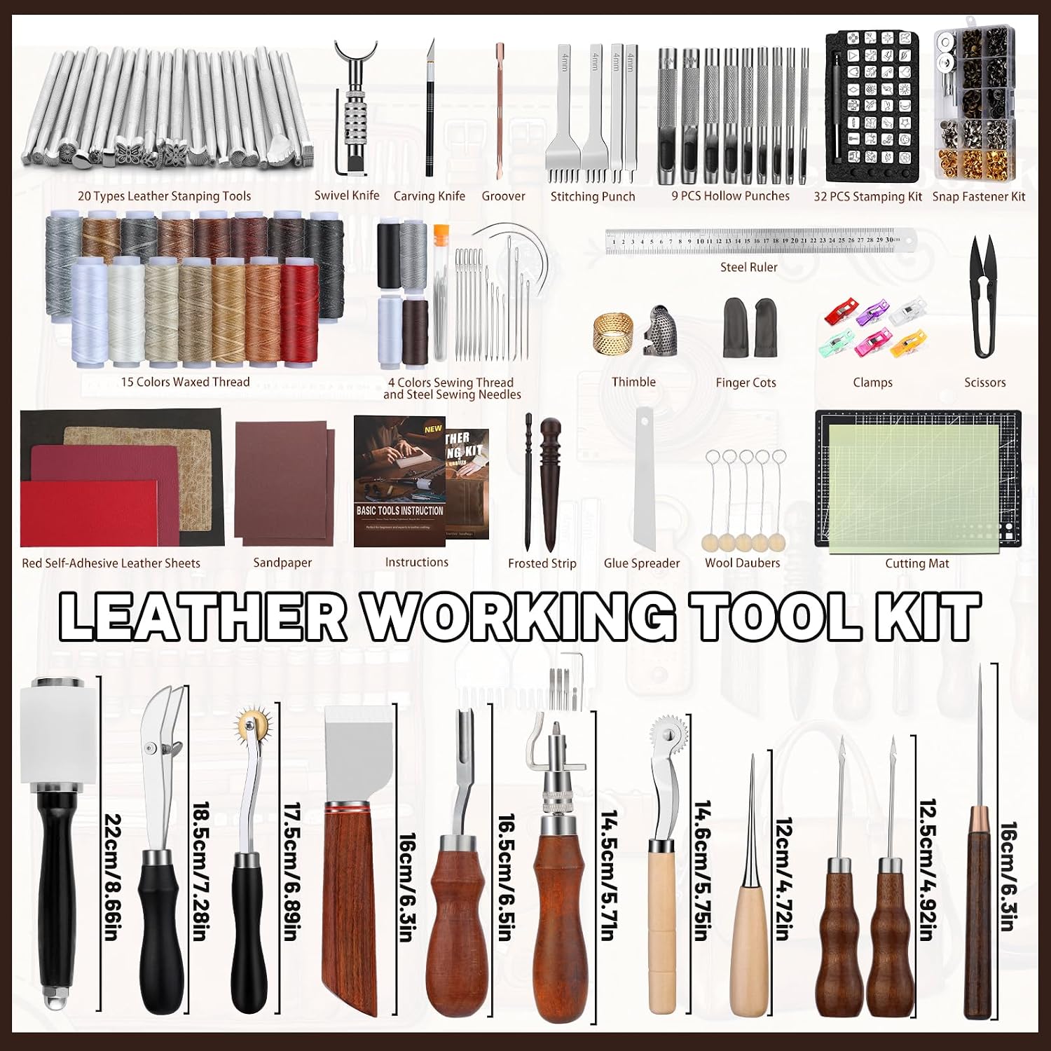 ชุดอุปกรณ์งานหนัง, เครื่องมือท - Leather Tooling Kit บทวิจารณ์และราคา