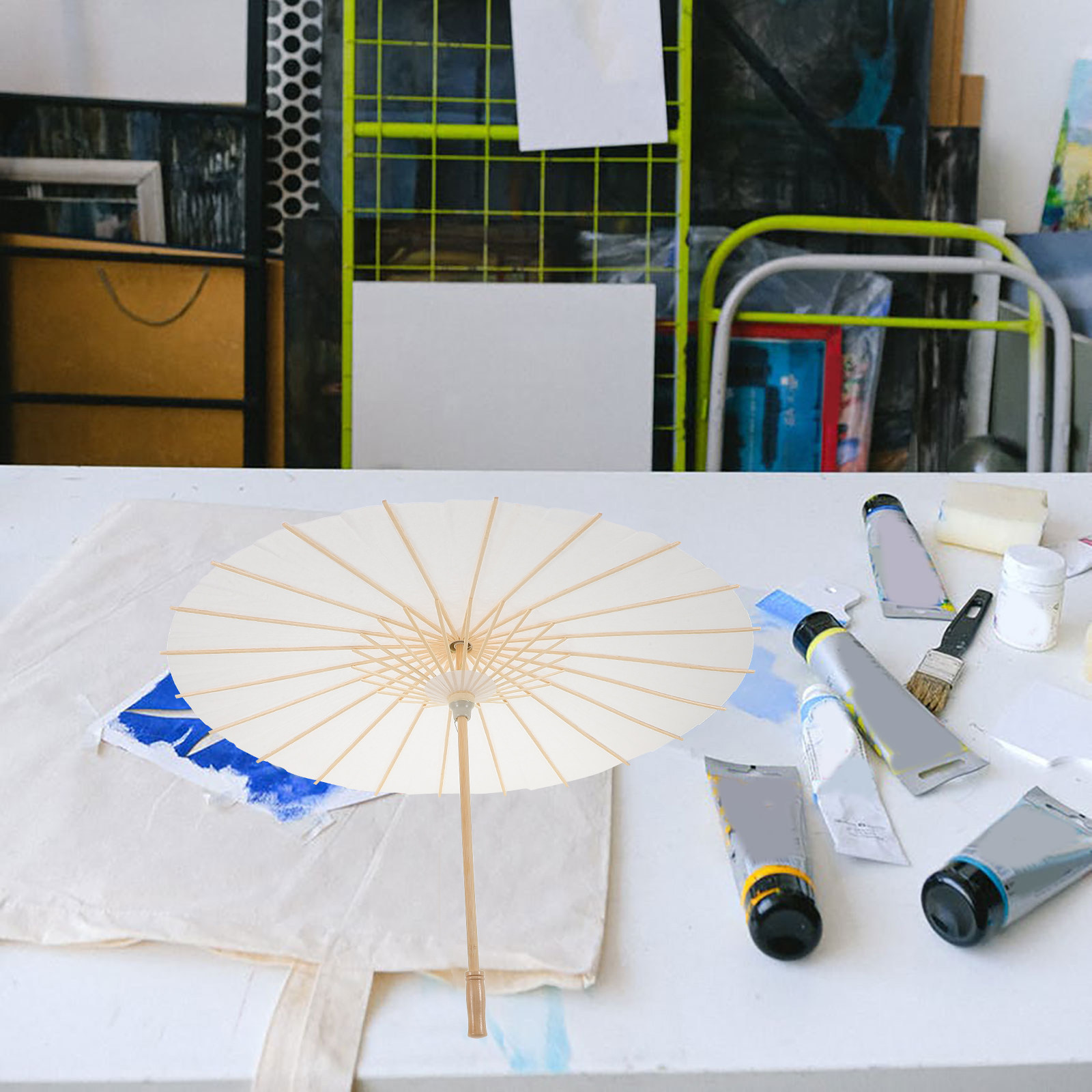 งานฝีมือร่มกระดาษ DIY งานเพ้นท - Art Craft Umbrella บทวิจารณ์และราคา