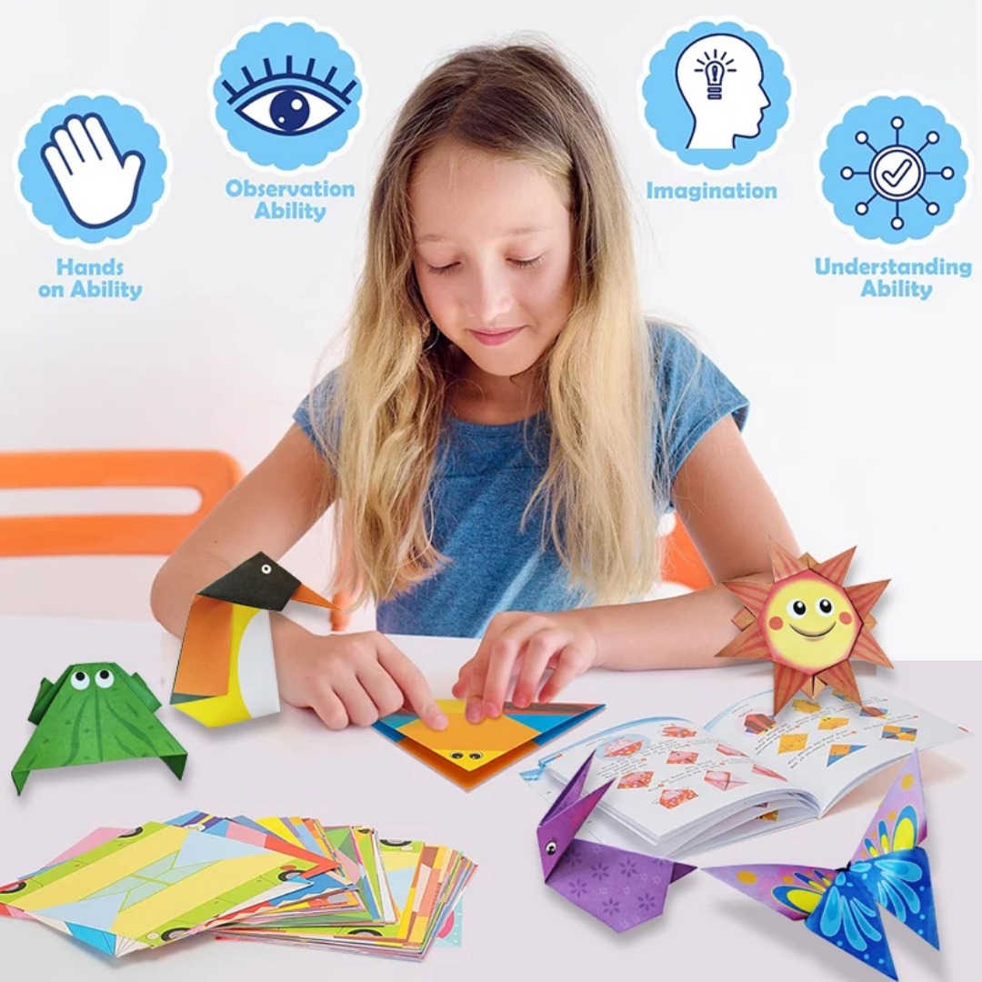 ชุดอุปกรณ์พับกระดาษโอริกามิใหม - Art Craft 4 Years Old บทวิจารณ์และราคา