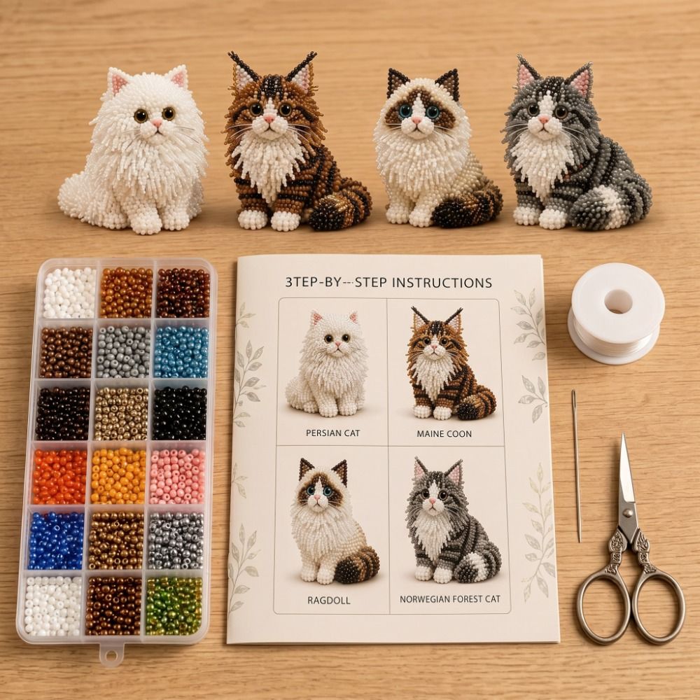 ชุดงานฝีมือปักลูกปัดรูปสัตว์ D - Art Craft Kits For Kids บทวิจารณ์และราคา