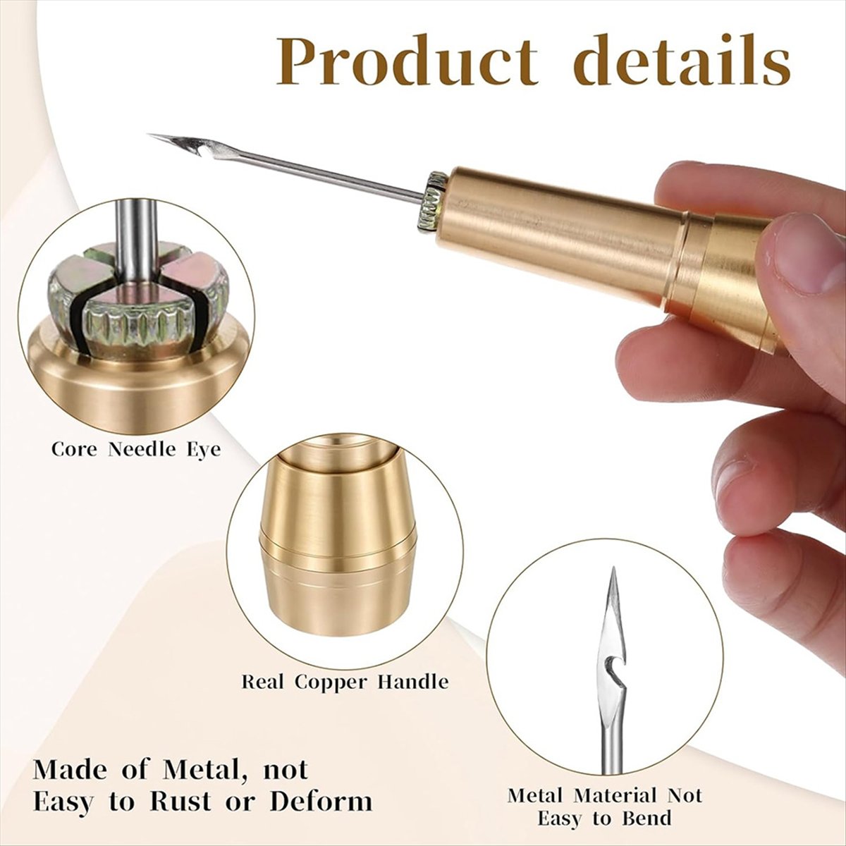 ชุดเข็มเย็บหนัง 9 ชิ้น พร้อมด้ - Leather Tooling Kit บทวิจารณ์และราคา